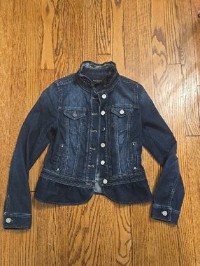 White House Black Market Dark Blue Denim Jacket
